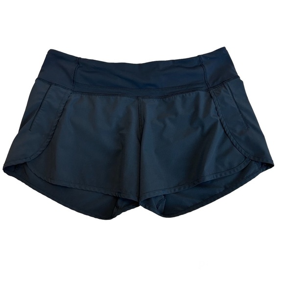 LULULEMON black running yoga shorts size 8